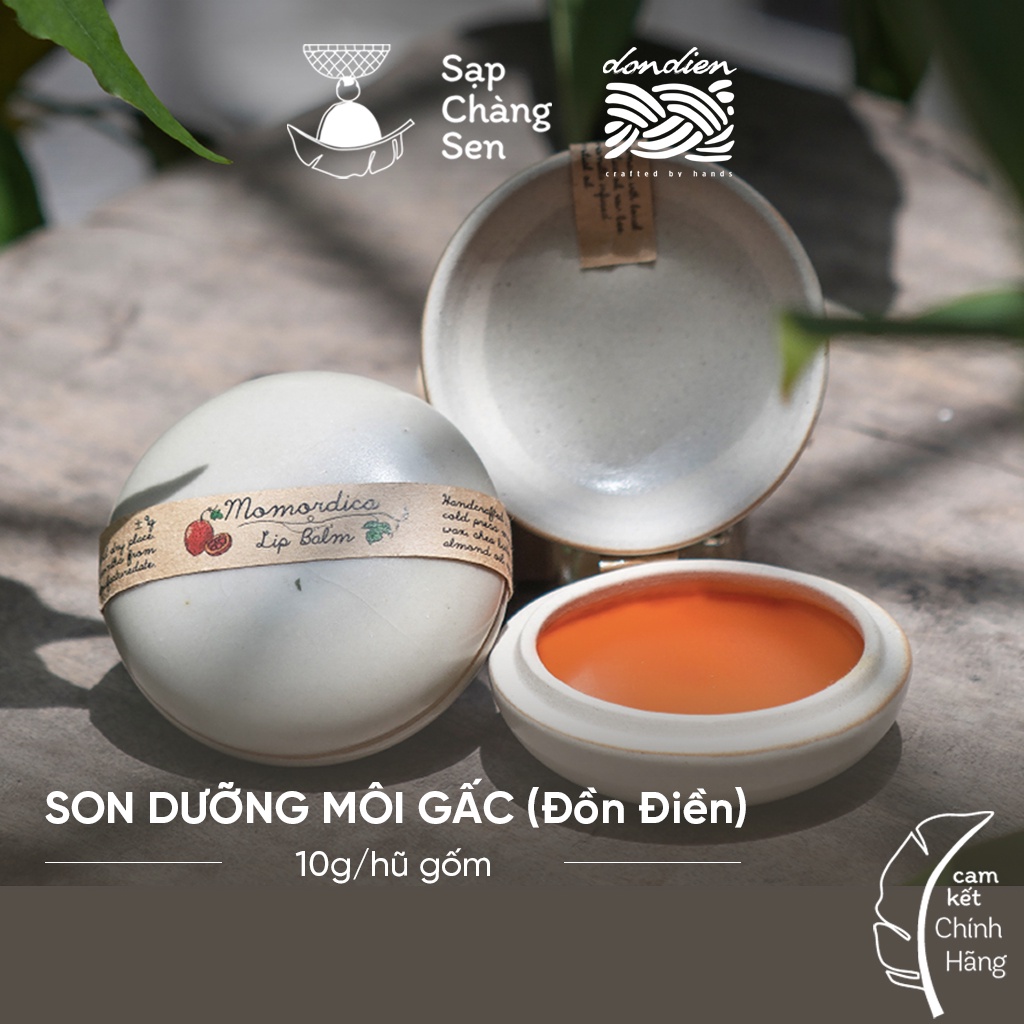 Son dưỡng môi Gấc (Đồn Điền) - hũ gốm 10g