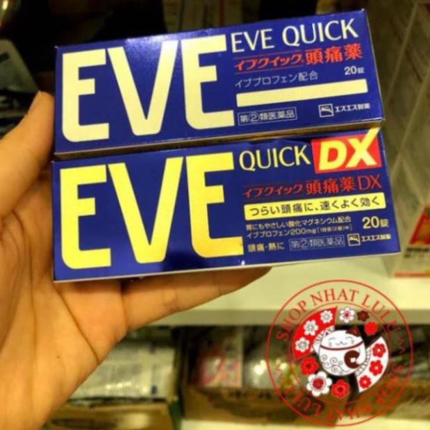 Hộp đựng viên Eve quick/DX/EX Nhật bản 20/40/60 viên