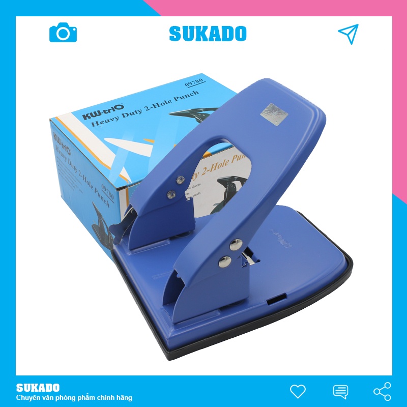 Bấm 2 lỗ giấy Kw-trio 9780 bấm 30 tờ giấy SUKADO