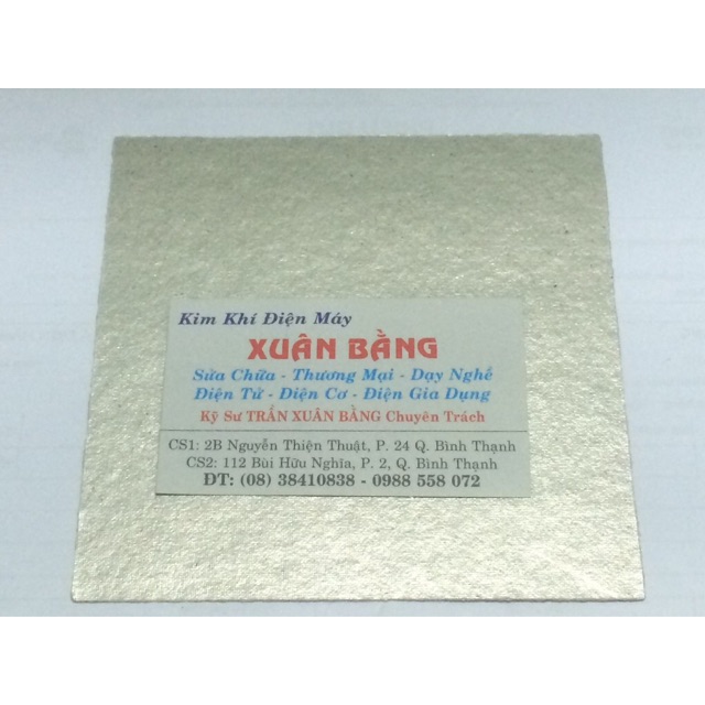 Tấm chắn lò vi sóng zin kích thước 12x15 cm