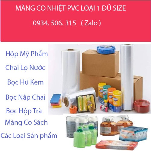 ( 1kg ) MÀNG CO NHIỆT - BỌC Hộp Mỹ Phẩm, Giày, bát đĩa, nắp chai, lọ tròn...