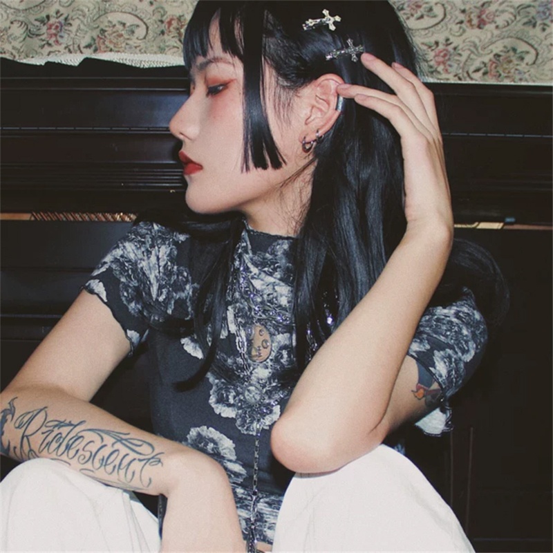 Kẹp Tóc 10MK Hình Thánh Giá Phong Cách Gothic Thời Trang