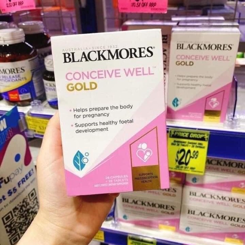 Viên Uống Tăng Khả Năng Thụ Thai, Bổ Trứng Cho Nữ Giới Conceive Well Gold Blackmores