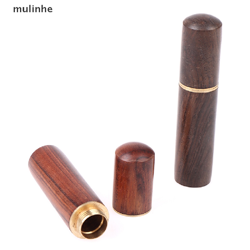 1 Hộp Đựng Tăm Xỉa Răng Bằng Gỗ Mun Thủ Công vn