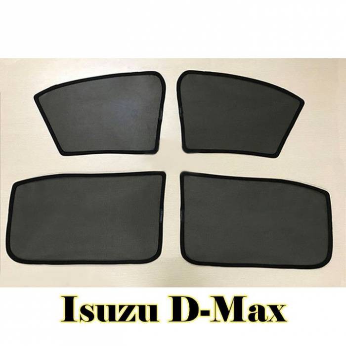Rèm che nắng theo xe Isuzu Dmax, Mux  - Bộ 4 tấm dính nam châm
