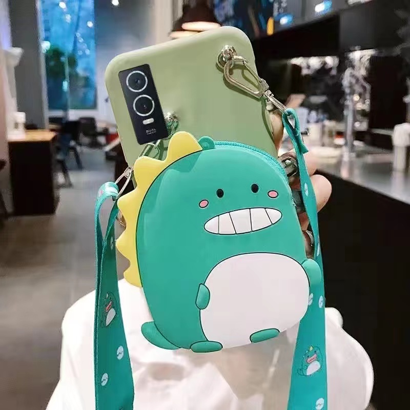 Ốp Điện Thoại Dạng Ví Tiền Xu Hoạt Hình 3D Cho IPhone 14 14Pro 14Max 14Pro Max 13 12mini 11 X XS XR XSMAX 5 6 7 8Plus