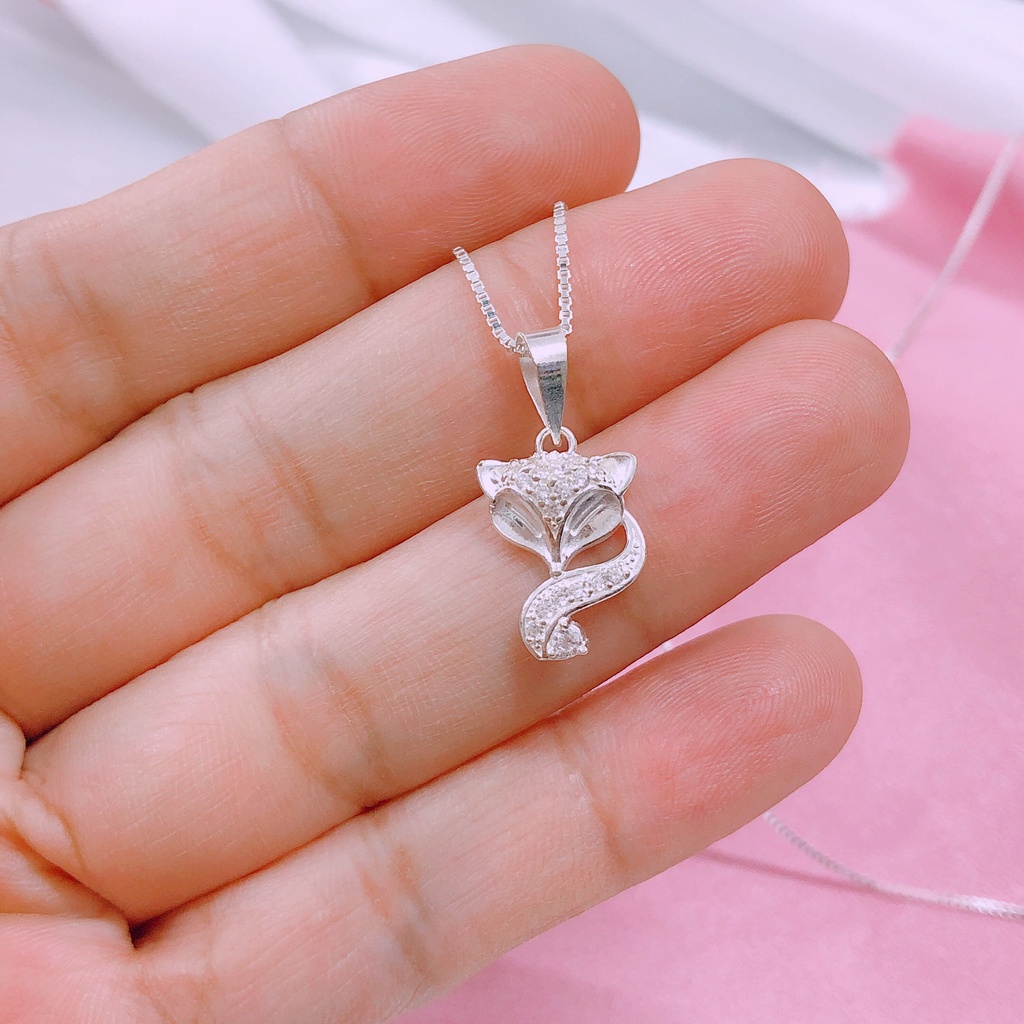 Bộ trang sức hồ ly bạc ta  LINH MIU SILVER