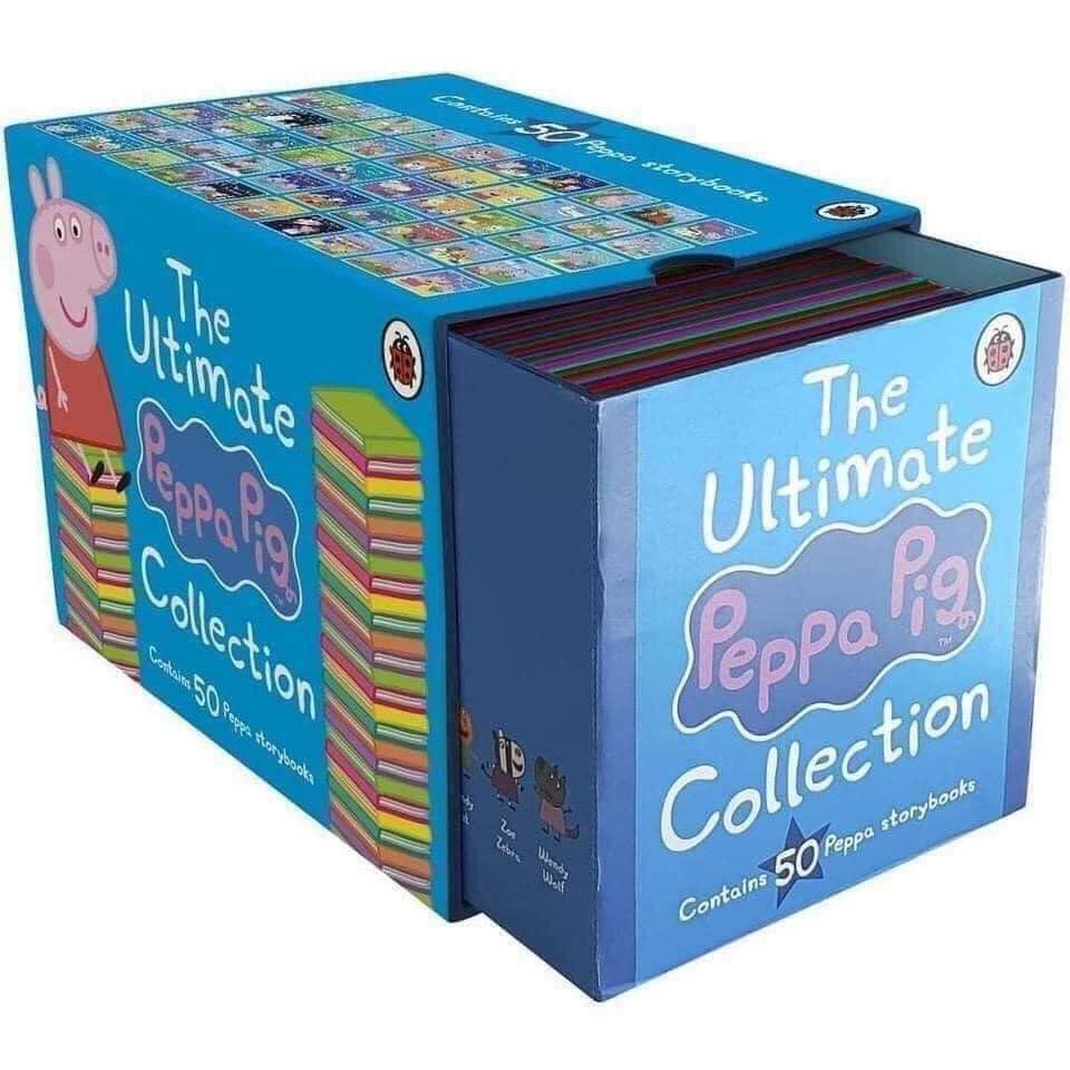 Bộ nhập 50 cuốn - The Ultimate Peppa Pig Collection - Peppa Pig 50 books Full Boxet [Tặng Kèm File Nghe]