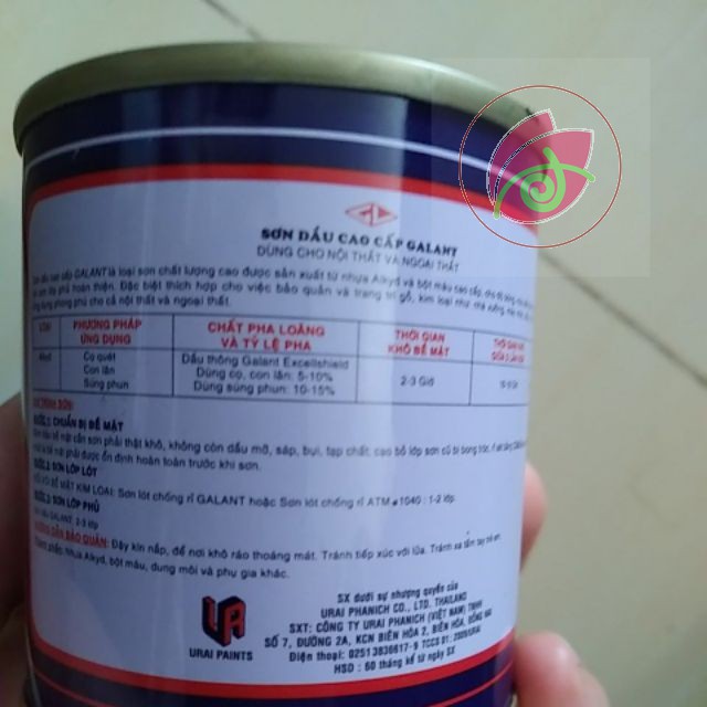 SƠN DẦU GALANT MÀU TRẮNG , VÀNG , ĐỎ , ĐEN , BẠC , XANH BLUE  70 ML