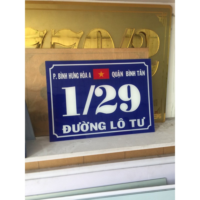 Bảng công ty, bảng số nhà  3 màu