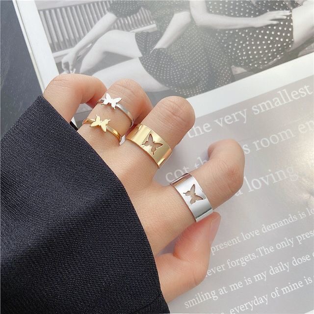 Set 2 chiếc nhẫn nữ Madeline N011 kiểu dáng thời trang cá tính mẫu mới siêu dể thương