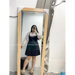 ĐẦM GẤM CỔ SƠ MI [ TNTSHOP BIGSIZE 60-90KG ]. Ảnh thật 100%
