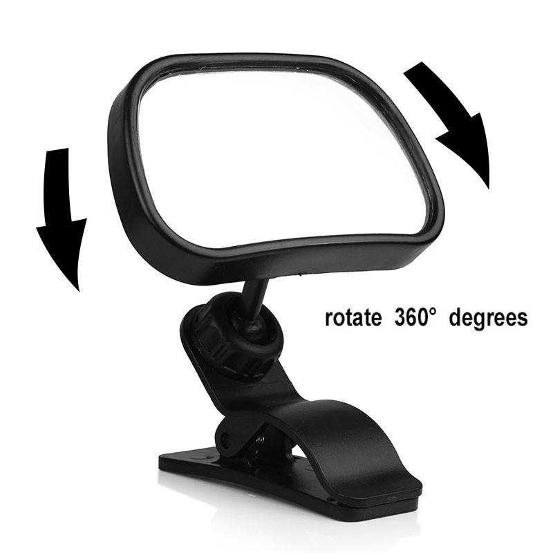 Gương Chiếu Hậu Mini 2 Trong 1 An Toàn Cho Bé Ngồi Trên Xe Hơi