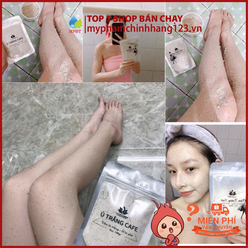 (300gr) COMBO 1 GÓI TO Ủ TRẮNG CAFE THẢO DƯỢC dùng face &amp;body... (Hàng mới về) .