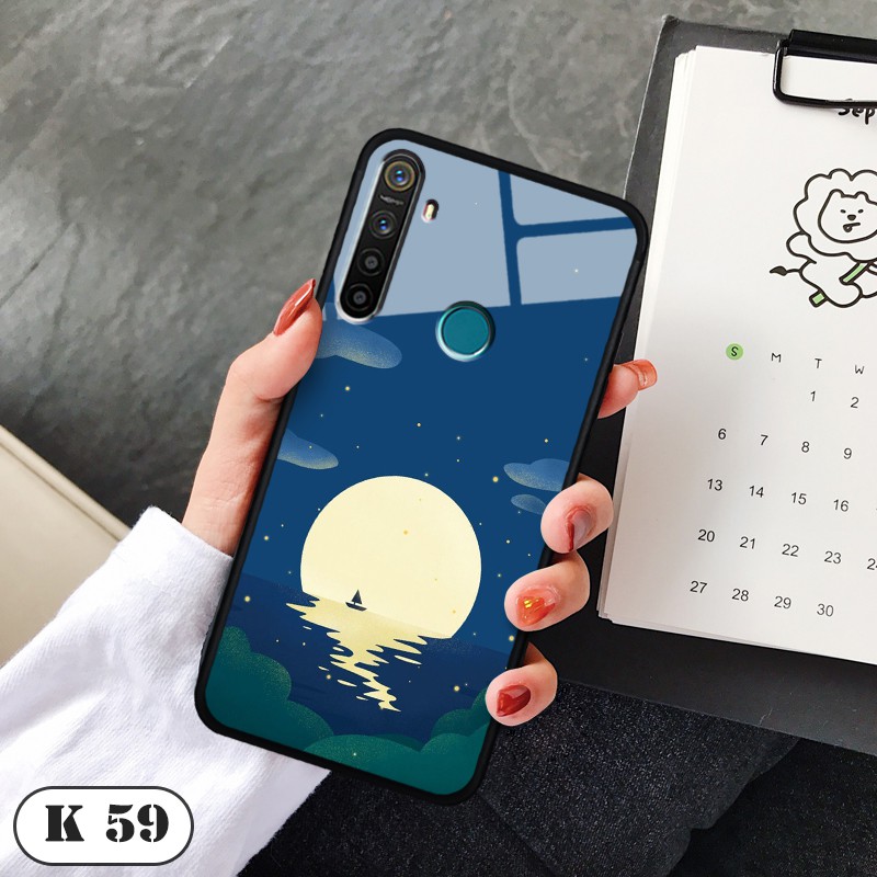 Ốp lưng kính 3D cho Realme 5-5S-5I-6I