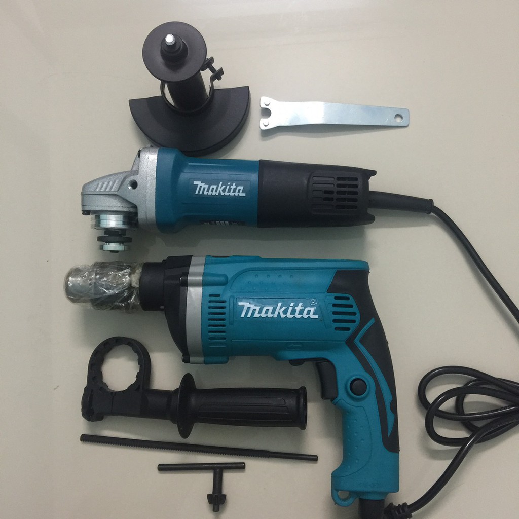 Bộ máy khoan makita điện 9556 + mài makita điện 1630