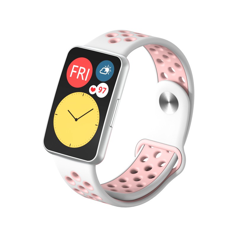 Dây đeo silicone thoáng khí cho đồng hồ thông minh Huawei Watch Fit
