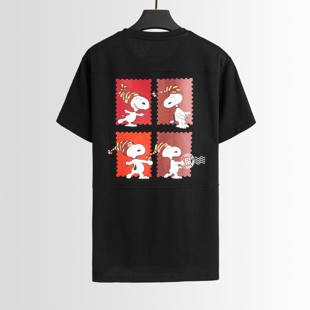 Áo thun nam cổ tròn FEAER DENIM tay ngắn chất cotton 2 chiều dày dặn, form regular fit Snoopy Funny | BigBuy360 - bigbuy360.vn