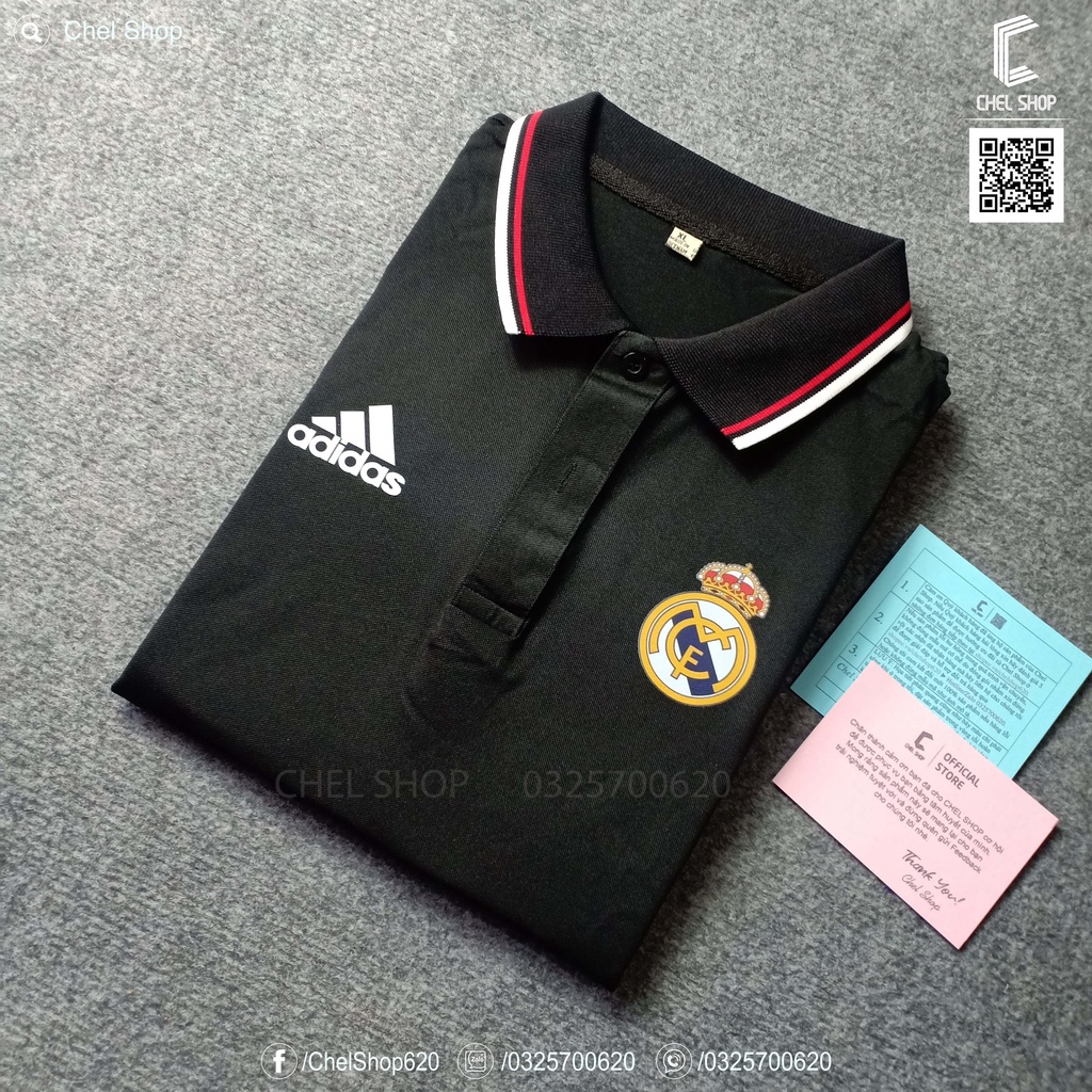 Áo polo 2V cao cấp Real Madrid [ẢNH THẬT]