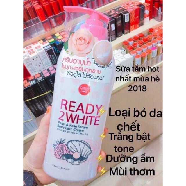 Sữa Tắm READY 2 WHITE Cathy Doll Thái Lan