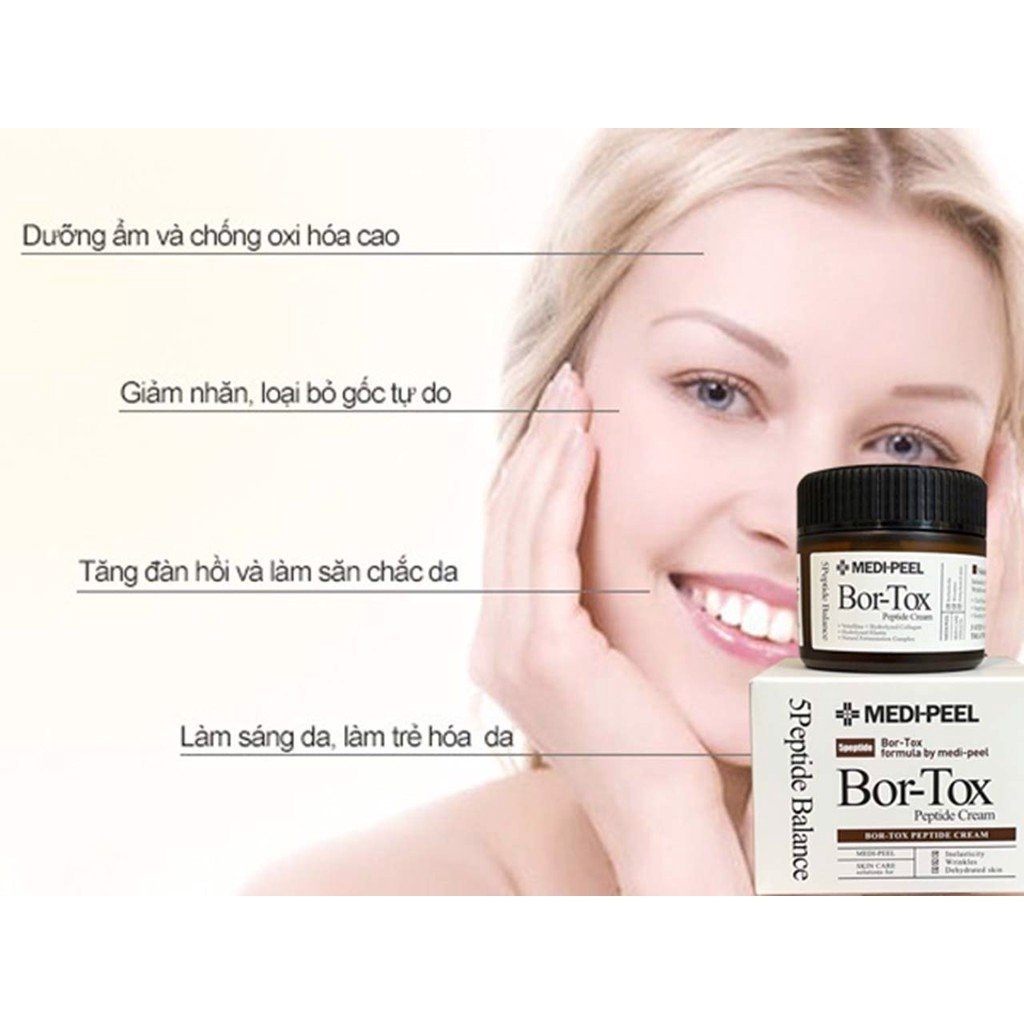Kem Chống Lão Hoá, Căng Bóng Da Medi-Peel Bor-Tox Peptide Cream 50g