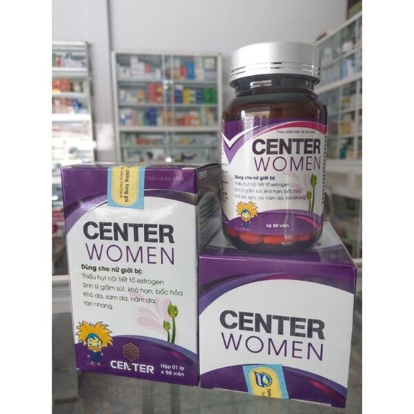 - Viên Uống Center Women -Hỗ trợ Tăng cường Nội tiết tố Nữ - hộp 60 viên