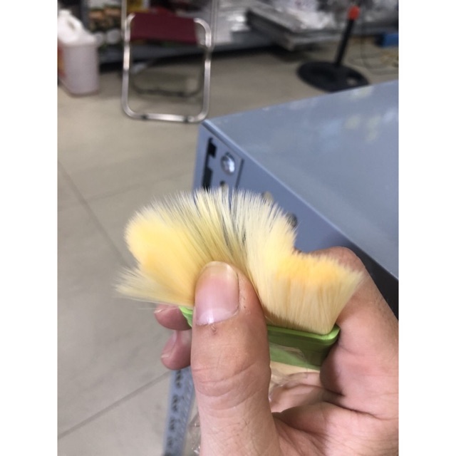 Chổi cước nhựa vàng xanh 3cm, 5cm