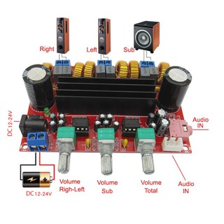 Mạch khuếch đại âm thanh  2.1 200W