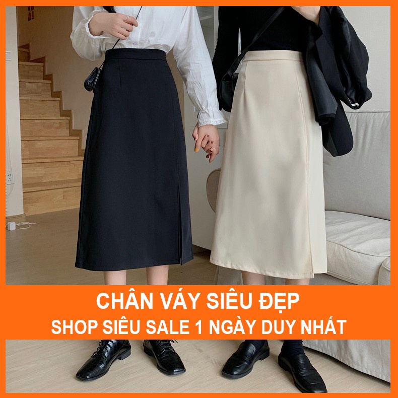 chân váy dài xẻ tà ulzzang phong cách Hàn QuốcCHERRY Váy nữ dài chữ A công sở dài sẻ tà V055 | WebRaoVat - webraovat.net.vn