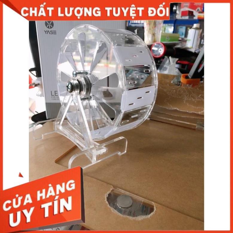 Wheel chạy êm 14 cm dành cho chuột hamster, sóc nhỏ, mê ka cao cấp