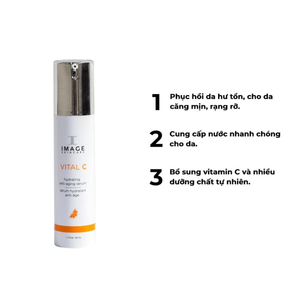 Serum Dưỡng Ẩm Giảm Kích Ứng Làm Dịu Da Image Skincare Vital C Hydrating Anti-Aging Serum 50ml