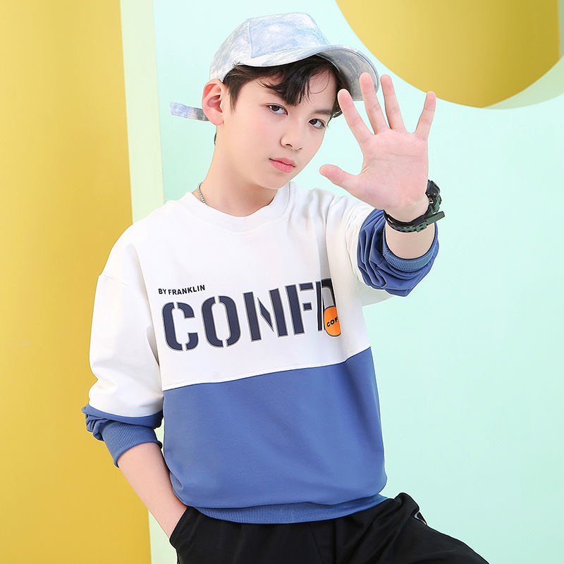 Bộ quần áo thu đông dài tay cho bé trai "VEGIAS!" 14-45kg. Thiết kế năng động, thoải mái. Vải nỉ da cá. STB44