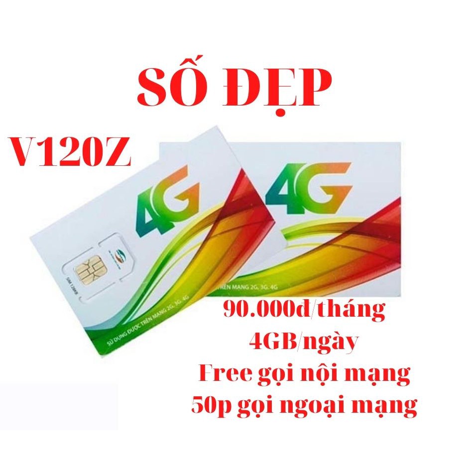 Sim V120Z Free 30 Ngày: Sim dùng tại TP Hồ Chí Minh - Cần Thơ - Đà Nẵng