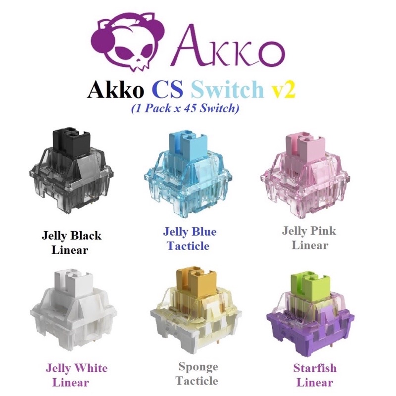 [Mua Nhiều Giảm Giá] Bộ Switch Akko Custom CS 45