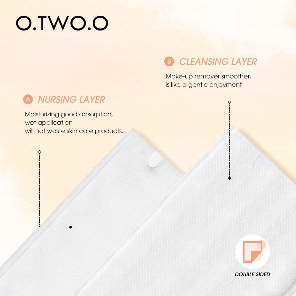 Tẩy trang O.TWO.O 100% chất liệu cotton bông 50 miếng 50g | BigBuy360 - bigbuy360.vn