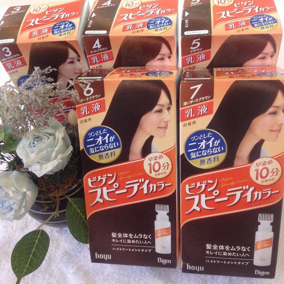 Thuốc nhuộm tóc Nhật bản BIGEN HOYU (có lược)