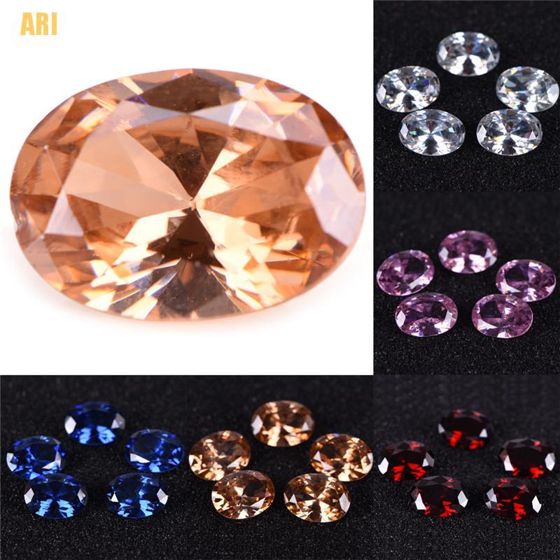 Đá Zircon Tự Nhiên Hình Oval Kích Thước 10X14Mm Dùng Làm Trang Sức Thủ Công