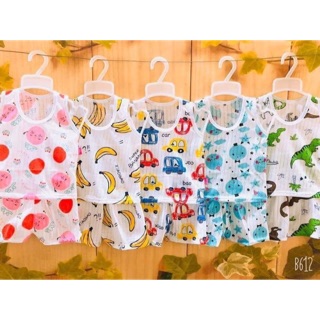 Combo 5 bộ ba lỗ bé trai bé gái