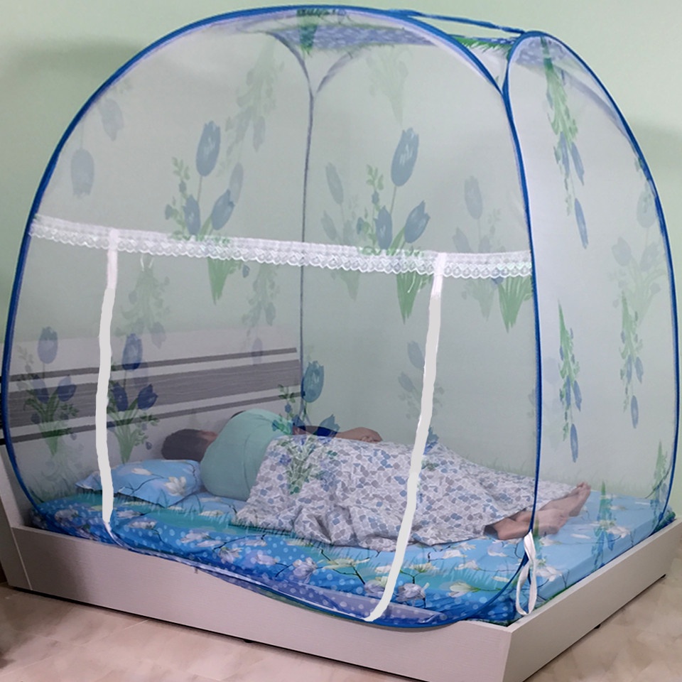 Màn chụp tự bung đỉnh rộng Mùng tự bung đỉnh rộng gia đình 1m6, 1m8, 2m2, 1m2 Cao Cấp