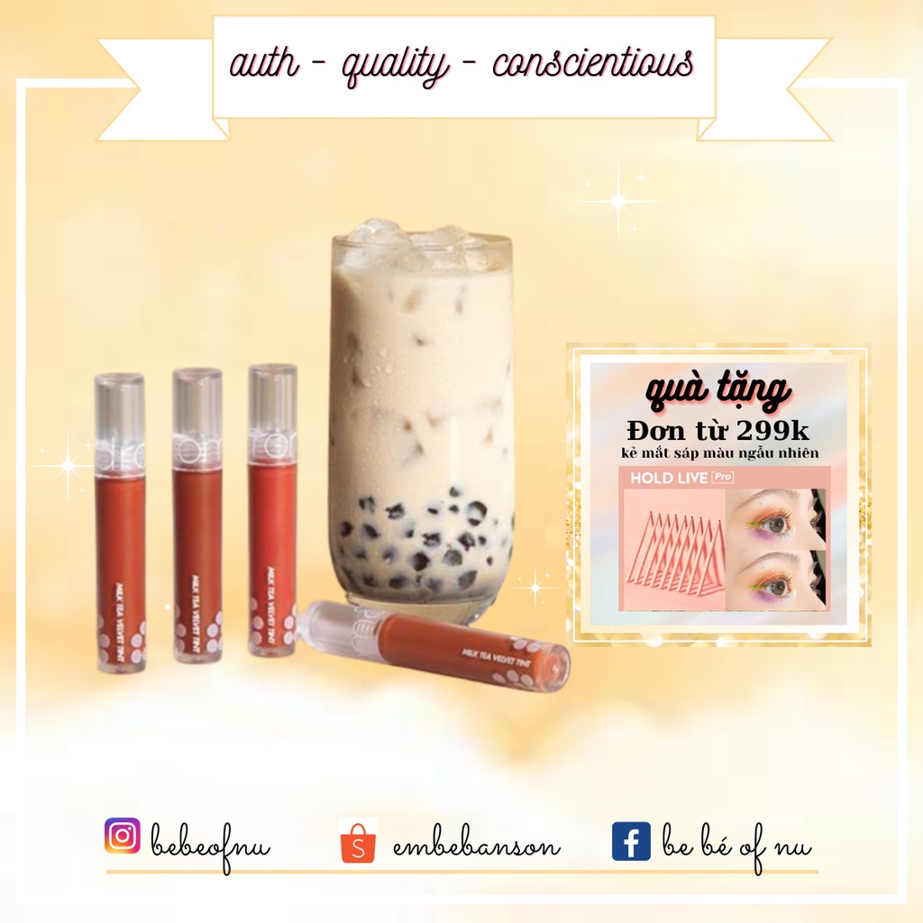 Son kem Romand Milk Tea Velvet Lip Tint