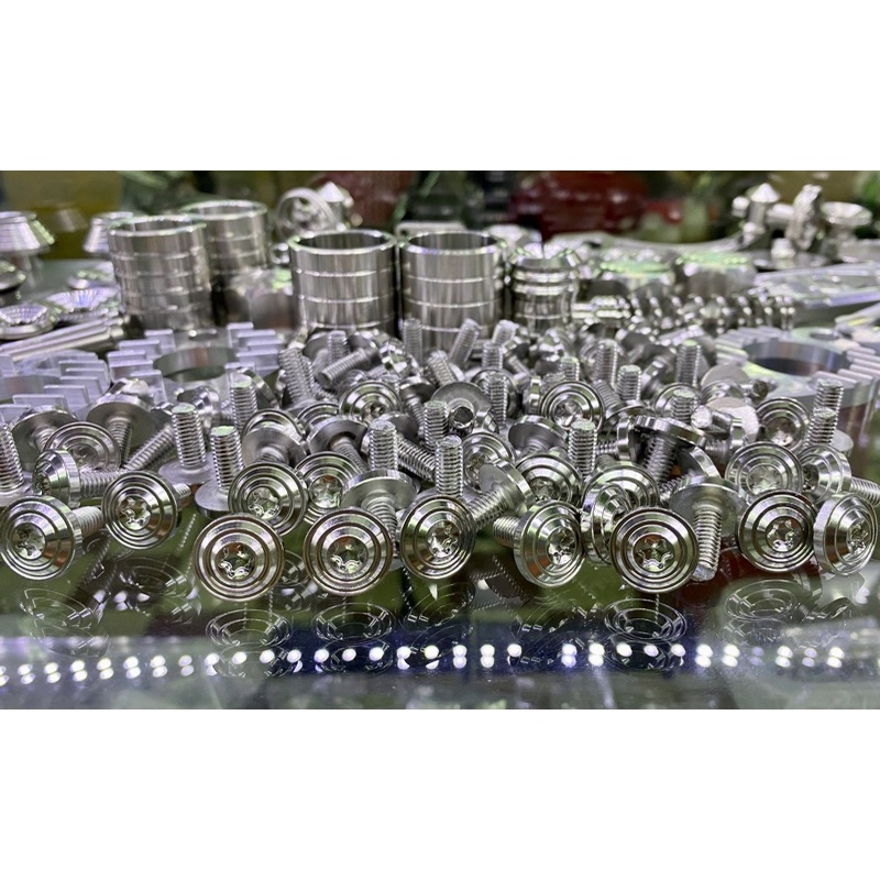 Ốc inox 304 đầu dù, lục giác bông, đủ size 4ly / 5ly / 6ly / 8ly (1 con)