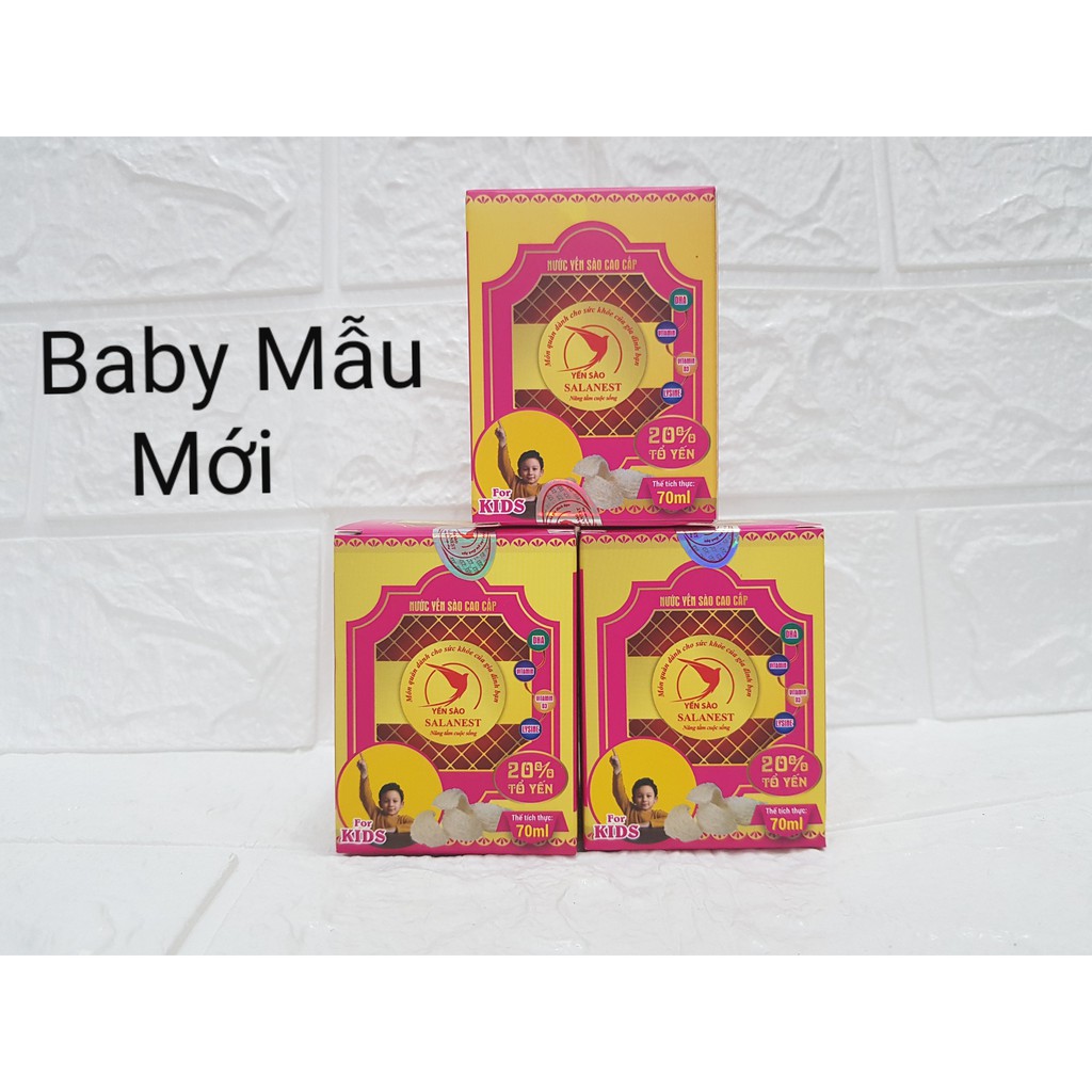 Nước Yến Sào Salanest Baby Kids cao cấp 20% yến tươi - Set 12 Hủ