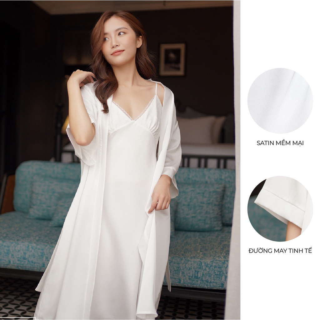 Áo choàng ngủ Charmeuse ZAM Luxury cao cấp - CN21