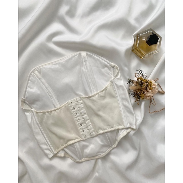 Áo corset dáng vuông croptop 2hand