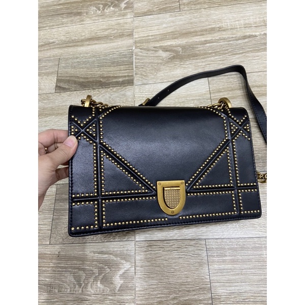 Túi si da thật Dior