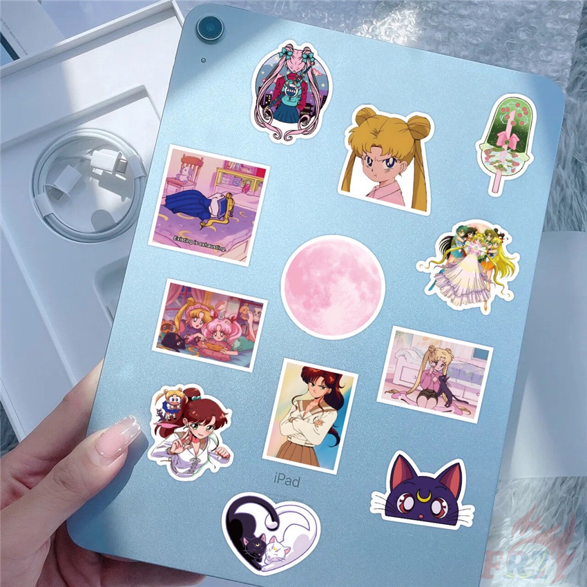 56 Cái / Bộ ☆ Hình Dán Thủy Thủ Mặt Trăng ☆ Sticker Dán Tường Chống Thấm Nước Thời Trang