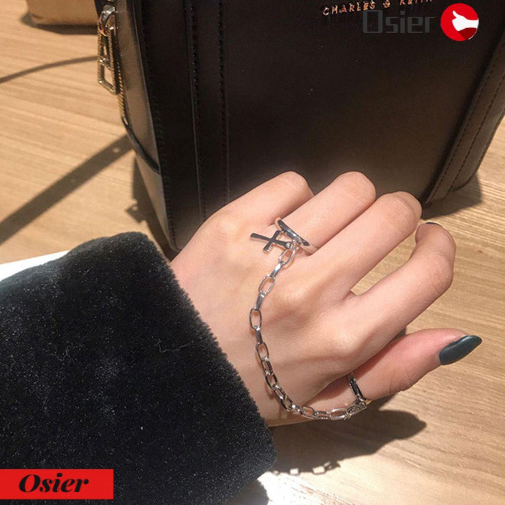 Nhẫn OSIER1 Phong Cách Punk|Dây Chuyền Mặt Thánh Giá Nhiều Màu Sắc