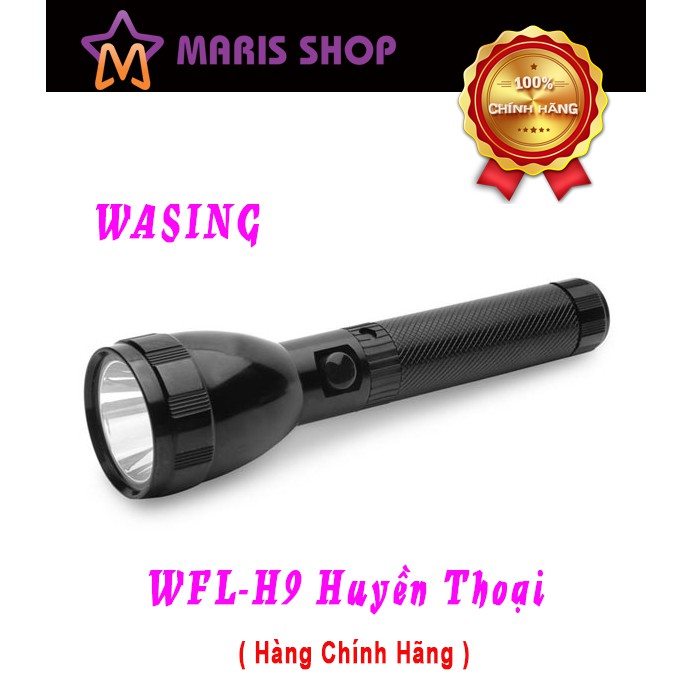 [H9] ĐÈN PIN CAO CẤP VỎ NHÔM NGUYÊN KHỐI  WASING WFL-H9 CREE LEDs XM-L2-U2 8W 800Lumens