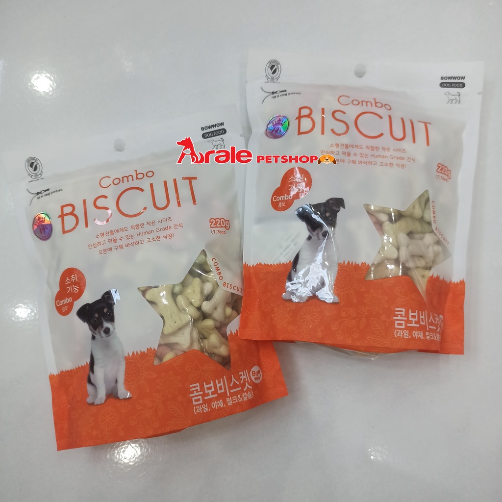 BÁNH BÍCH QUY HỖN HỢP CHO CHÓ GÓI 220G