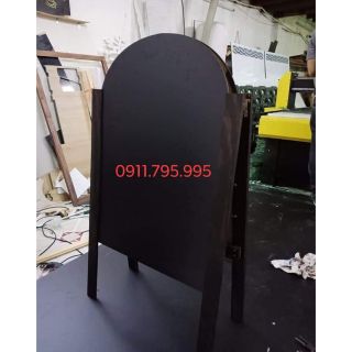 Bảng đen menu viết phấn 60x110,  loại 1 mặt 3 chân